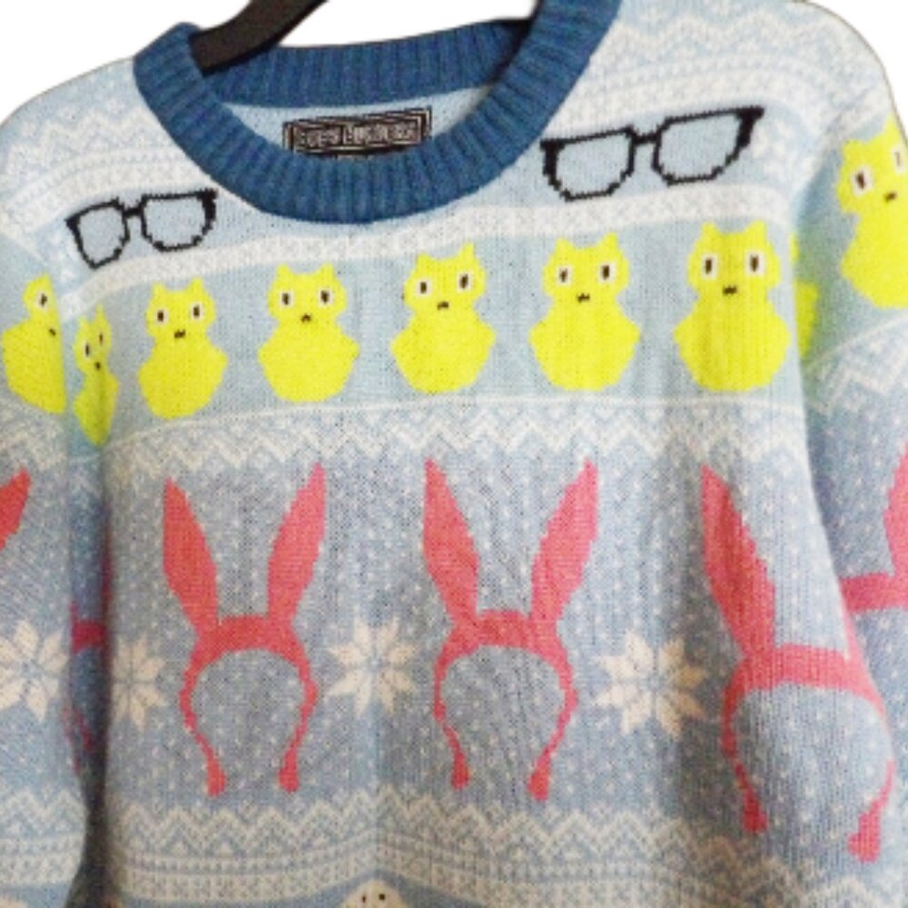 Bob's Burgers Ugly Christmas or Easter Sweater Size Large - Picture 5 of 6